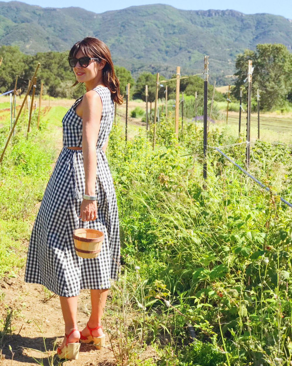 Impromptu berry picking and happened to wear the perfect dress for the occasion.