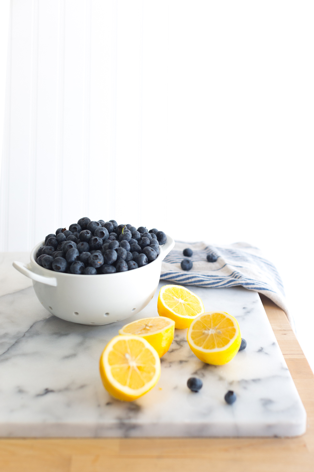 The start to Blueberry Lemon Poppy Seed Muffins.