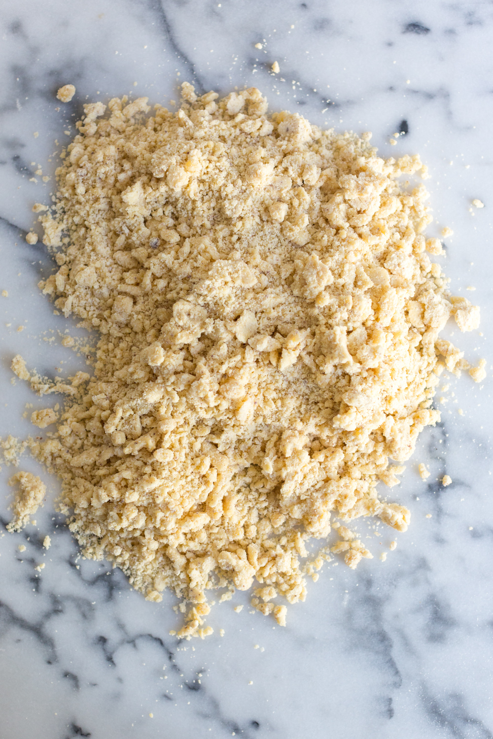 crumbly brown butter pie dough mix