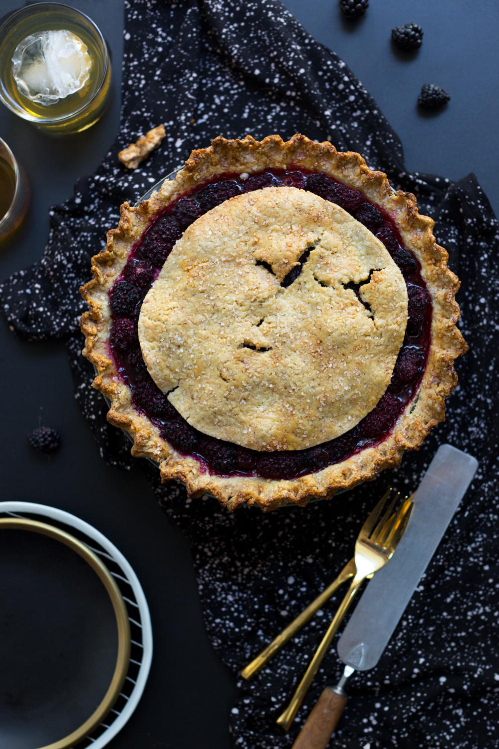 Brown Butter Blackberry Pie