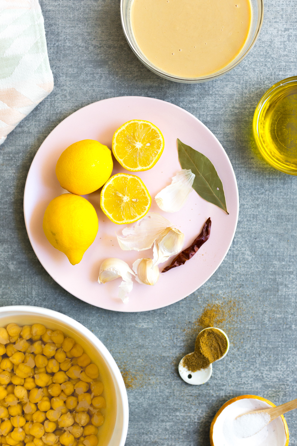 Creamy Dreamy Hummus ingredients