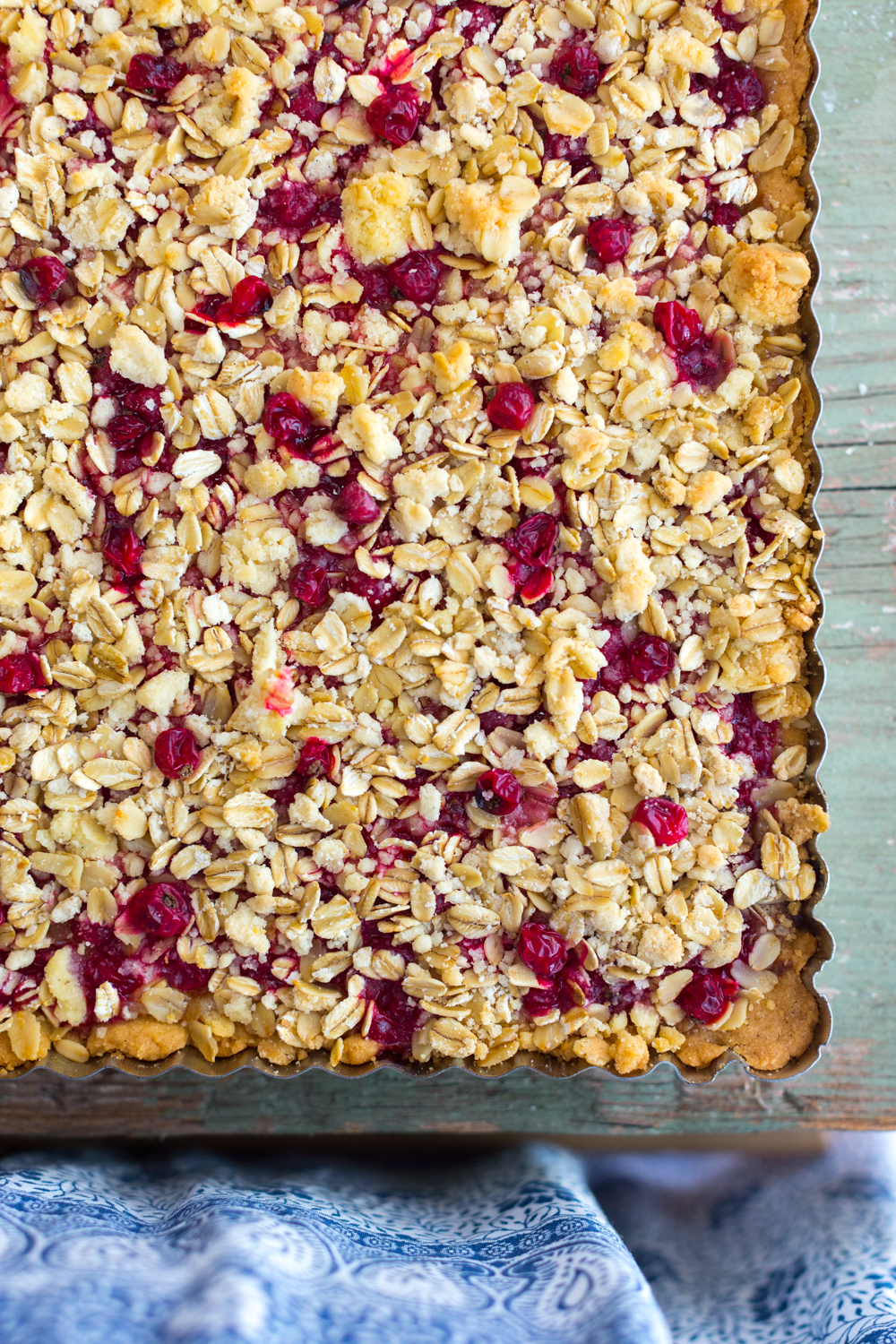 Red Currant Lemon Crumble Bars all baked up!