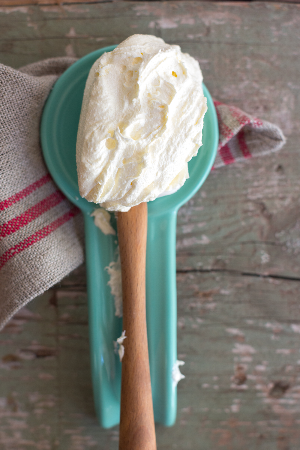 Creamed butter and sugar.