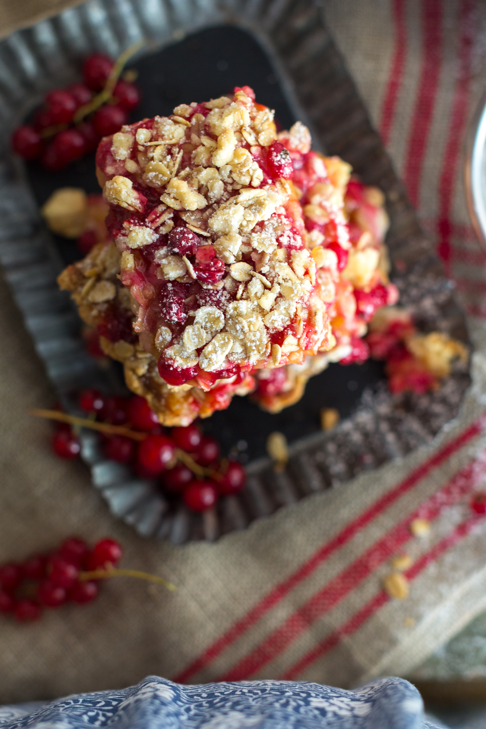 Red Currant Lemon Crumble Bars by Baking The Goods.