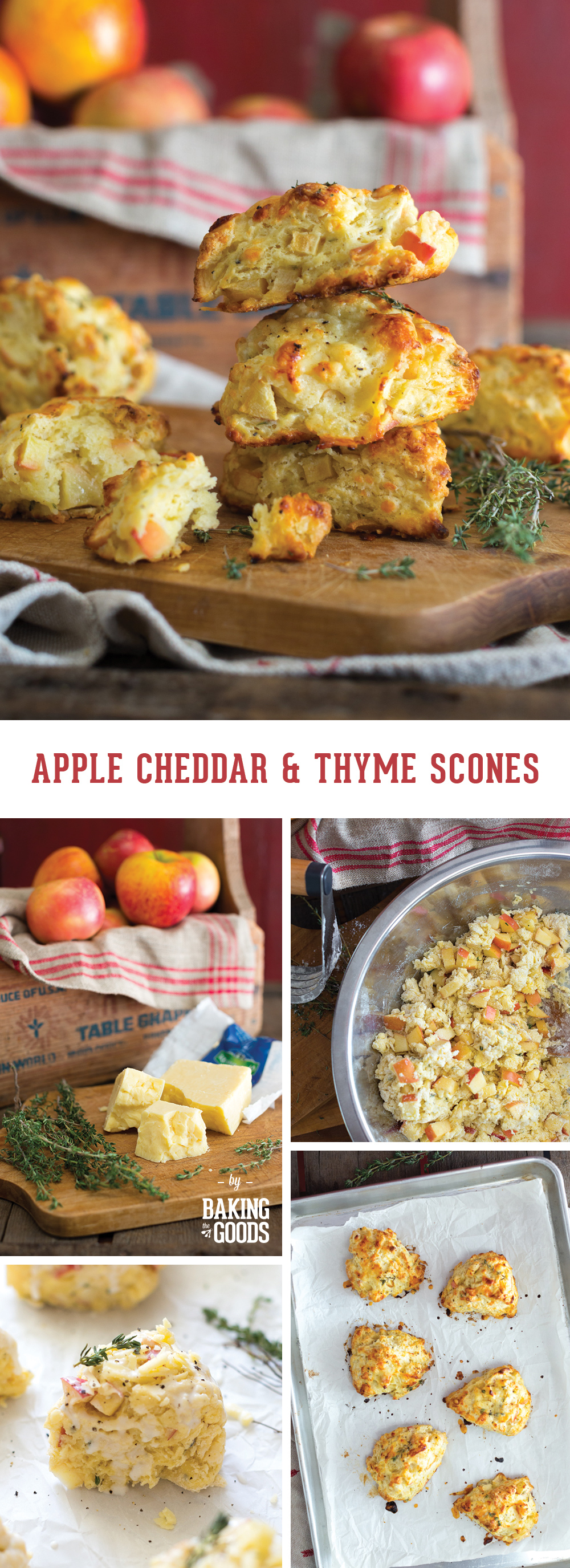 Apple Cheddar and Thyme Scones by Baking The Goods