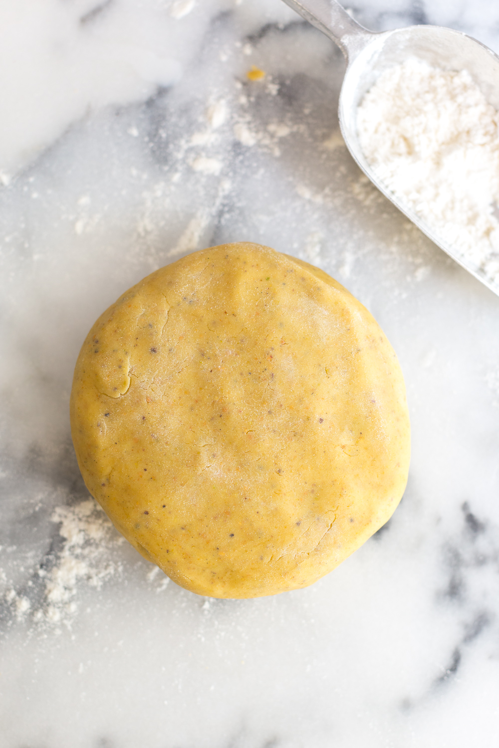 Ricotta & Amarena Cherry Tart with Pistachio Crust dough
