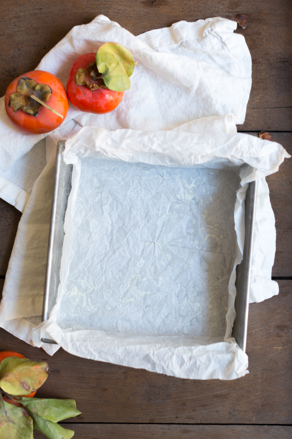 Persimmon Cranberry Crumb Cake pan