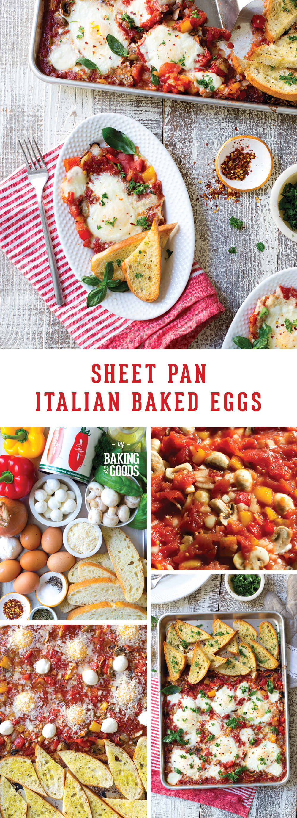 Sheet Pan Italian Baked Eggs by Baking The Goods