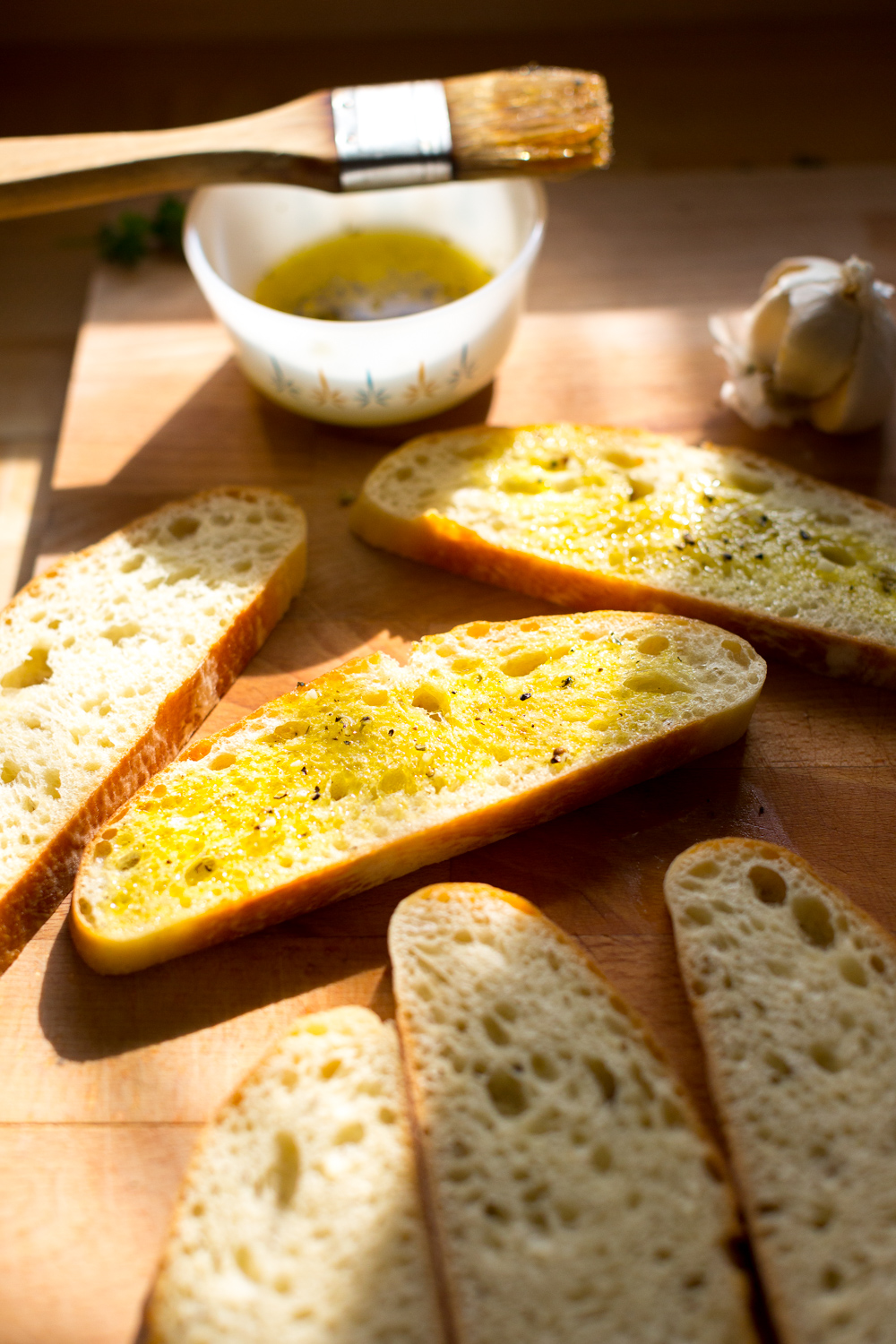 Sheet Pan Italian Baked Eggs ciabatta