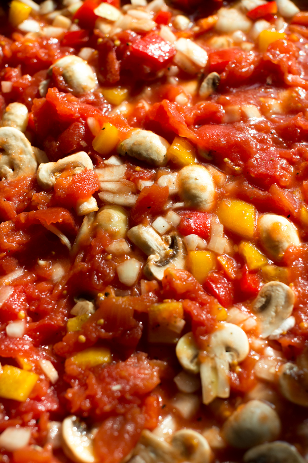 Sheet Pan Italian Baked Eggs sauce