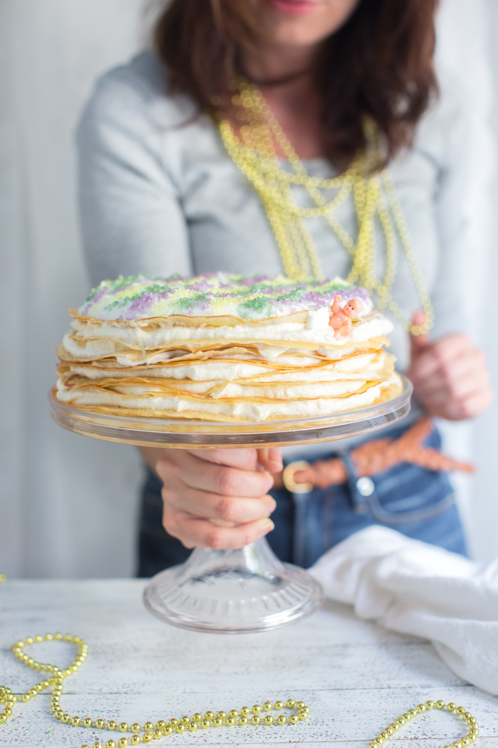 Ta-Da! Crepe King Cake