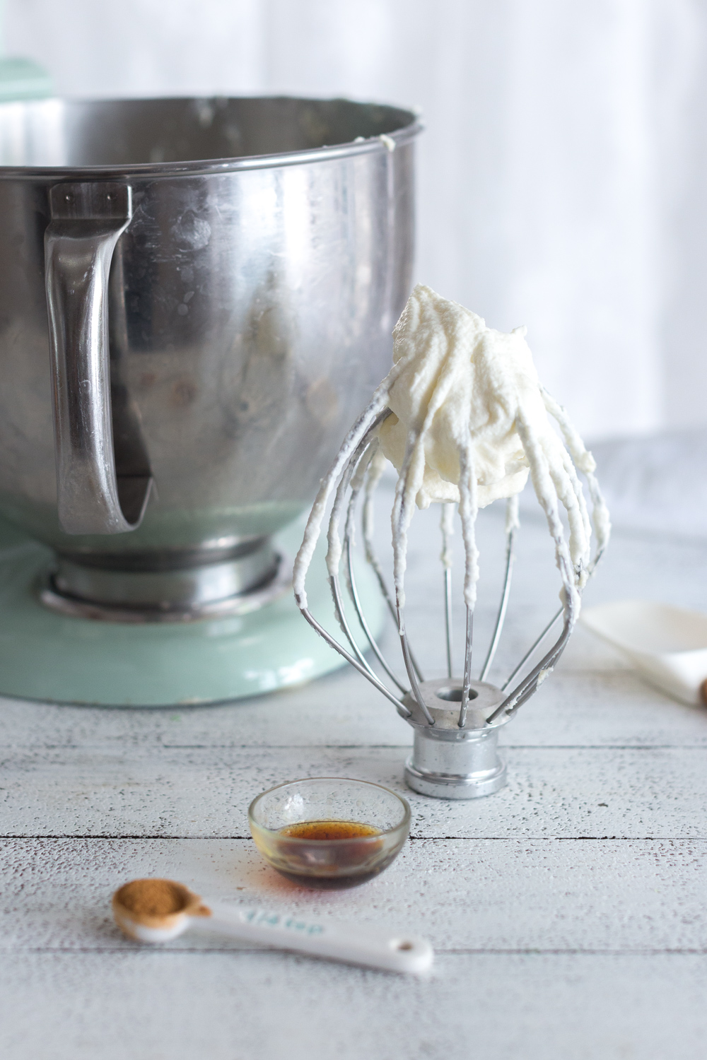 Crepe King Cake - whipped mascarpone