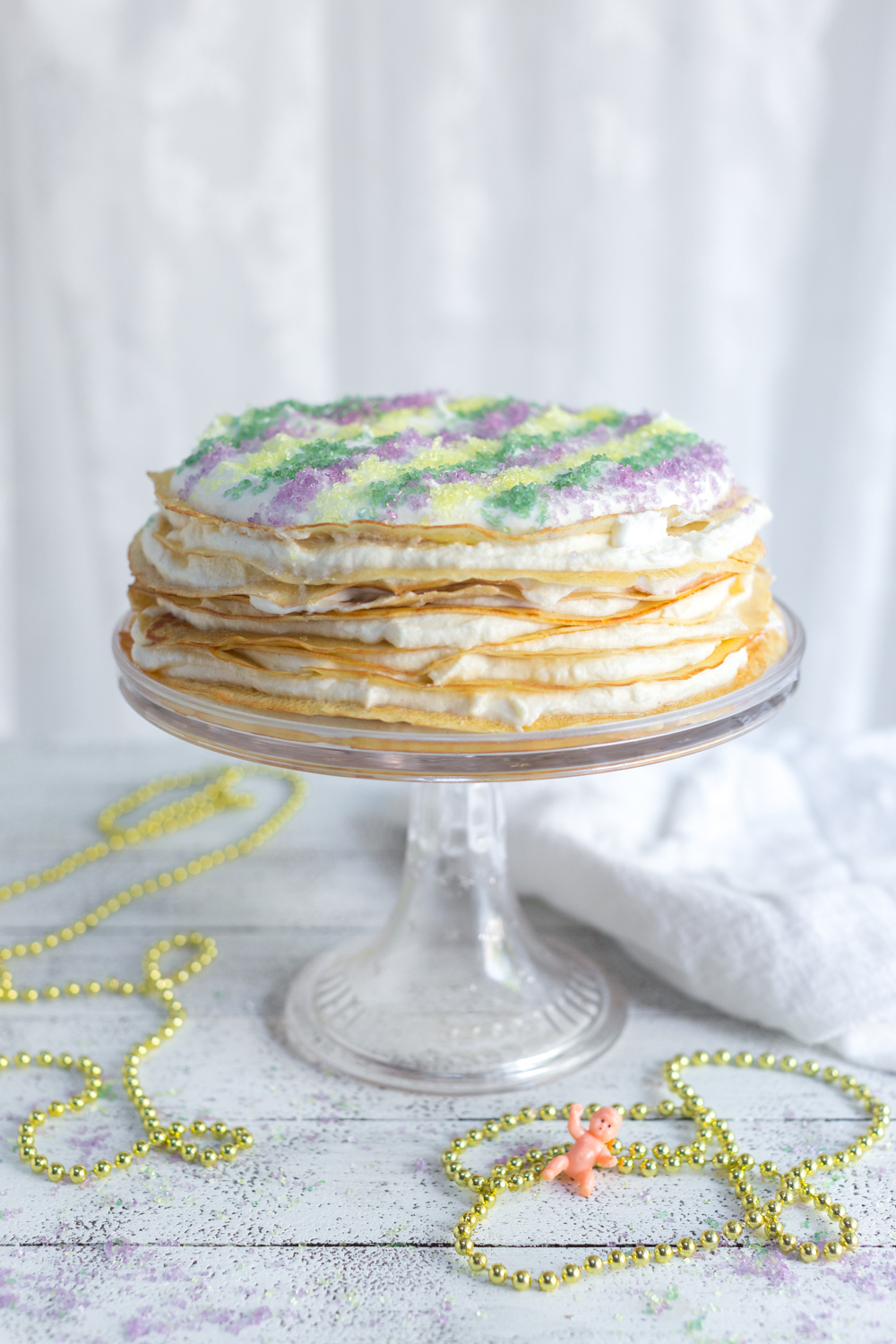 Crepe King Cake from Baking The Goods