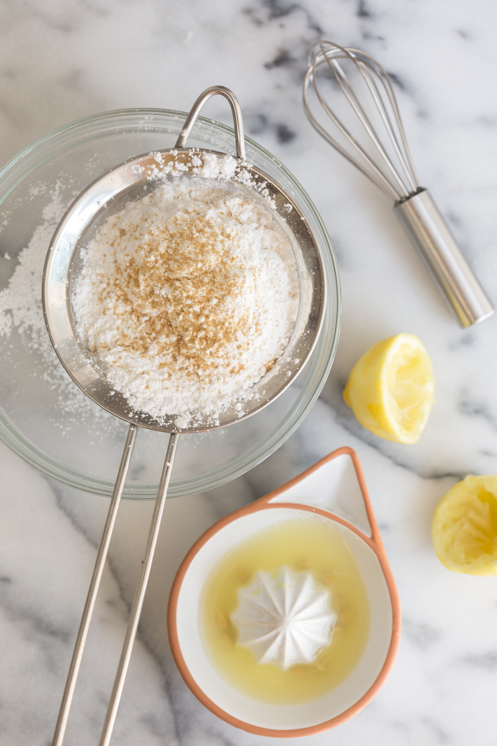 Cherry Almond Oat Scones glaze ingredients