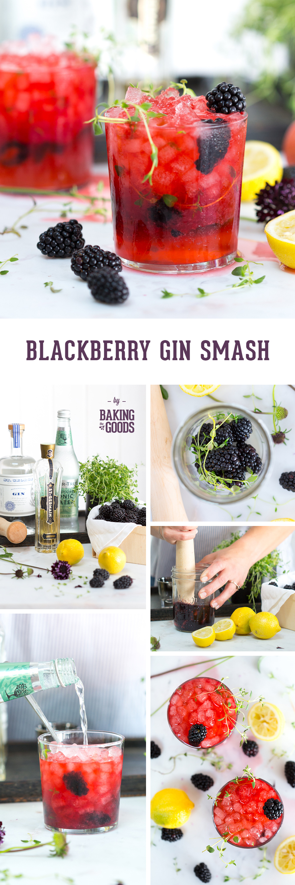 Blackberry Gin Smash by Baking The Goods