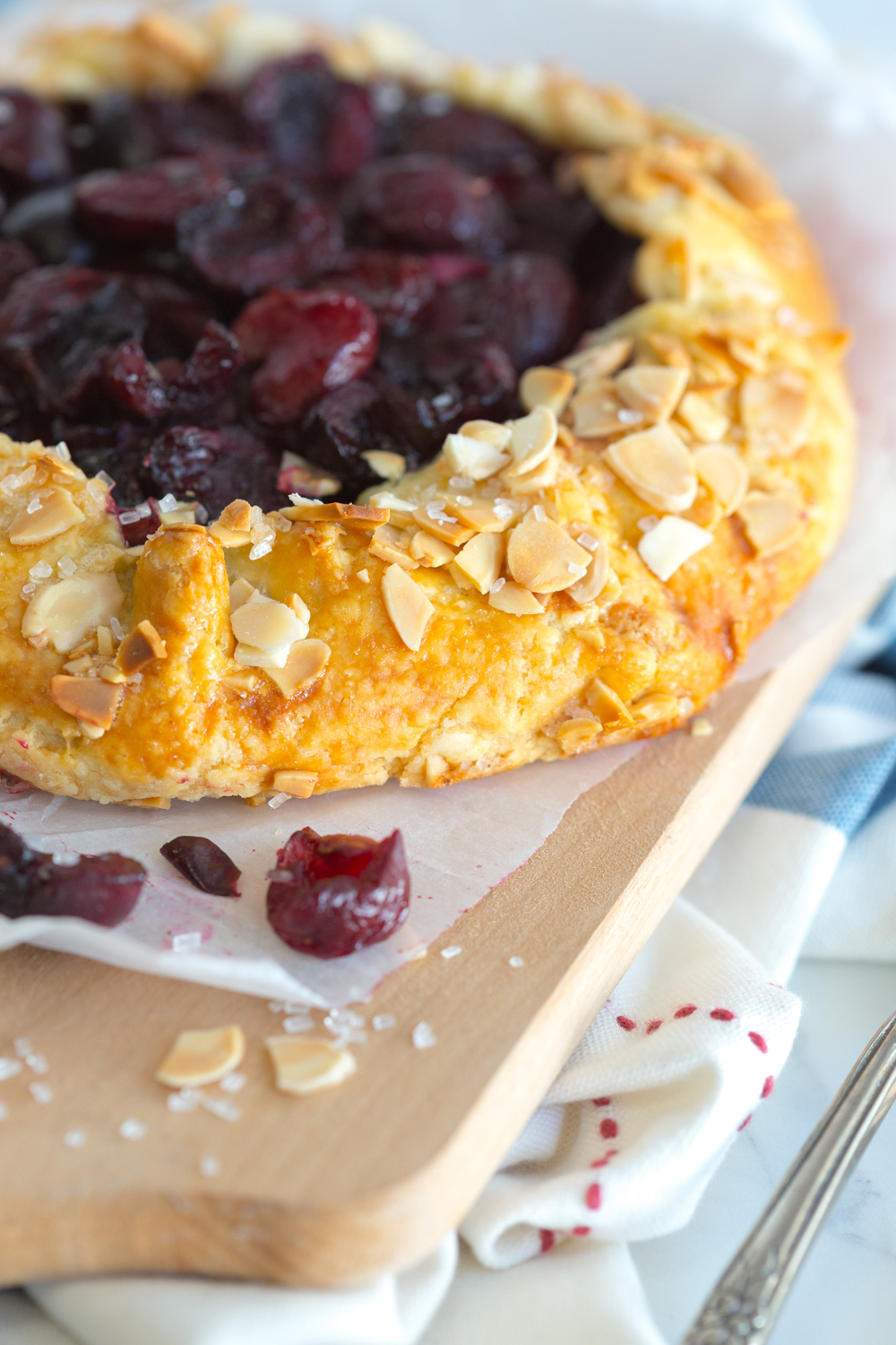 Cherry Almond Galettes baked