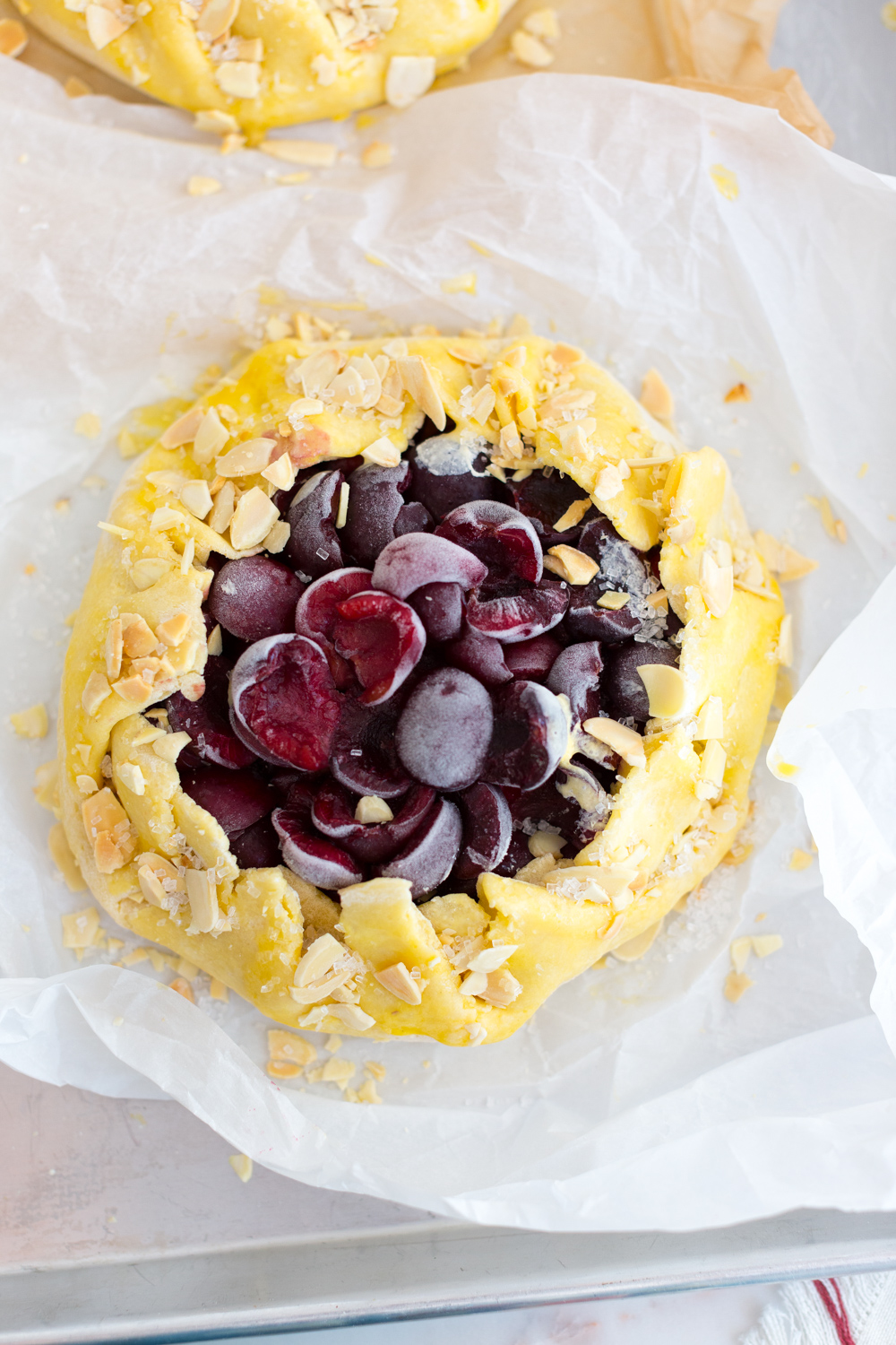 Cherry Almond Galettes - pre-baked chill