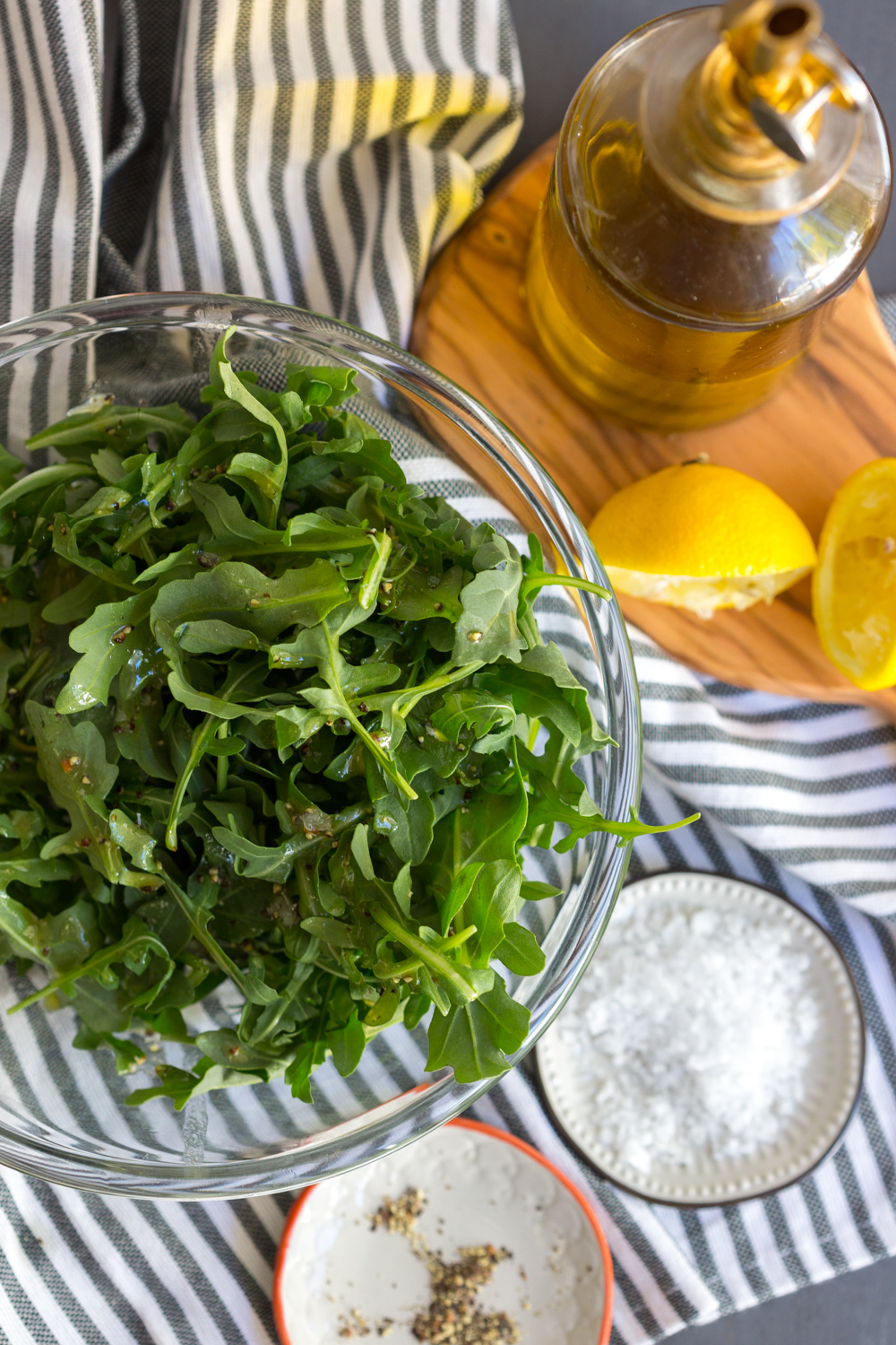 Arugula Salad for Tomato Confit Burrata and Arugula Pizza