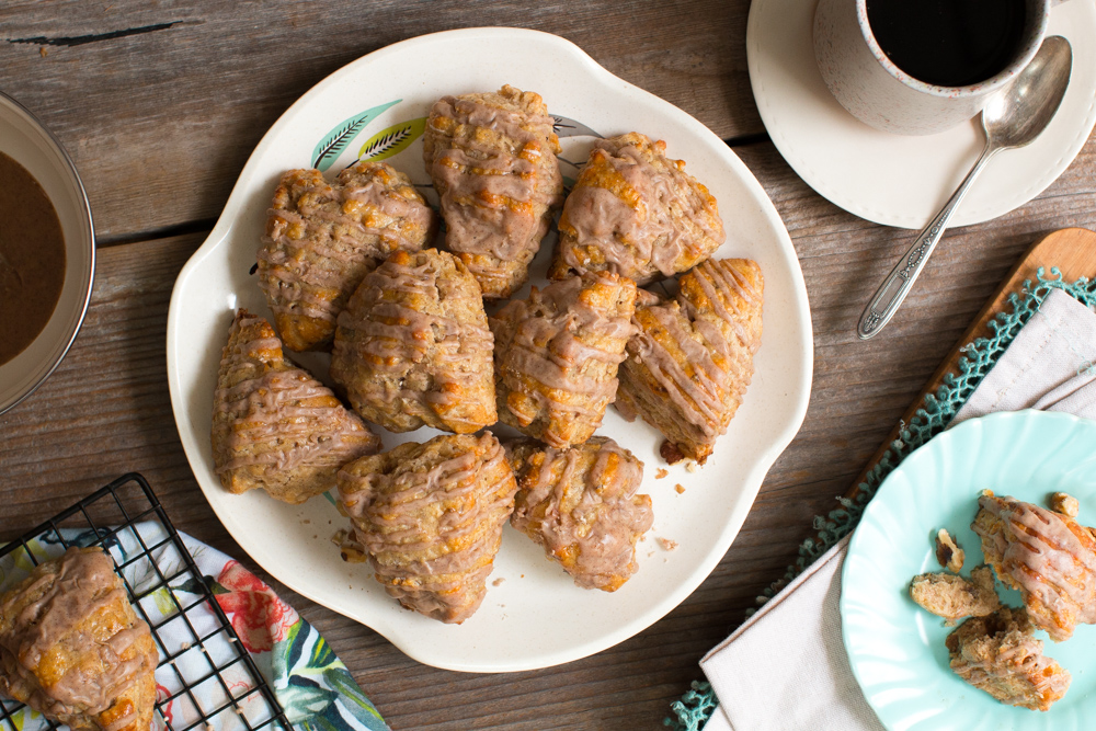 Cinnamon Maple Walnut Scones