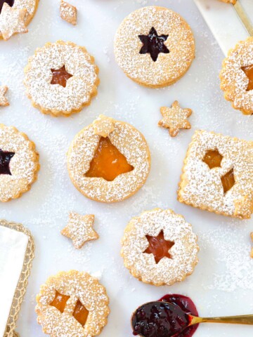 Hazelnut Linzer Cookies