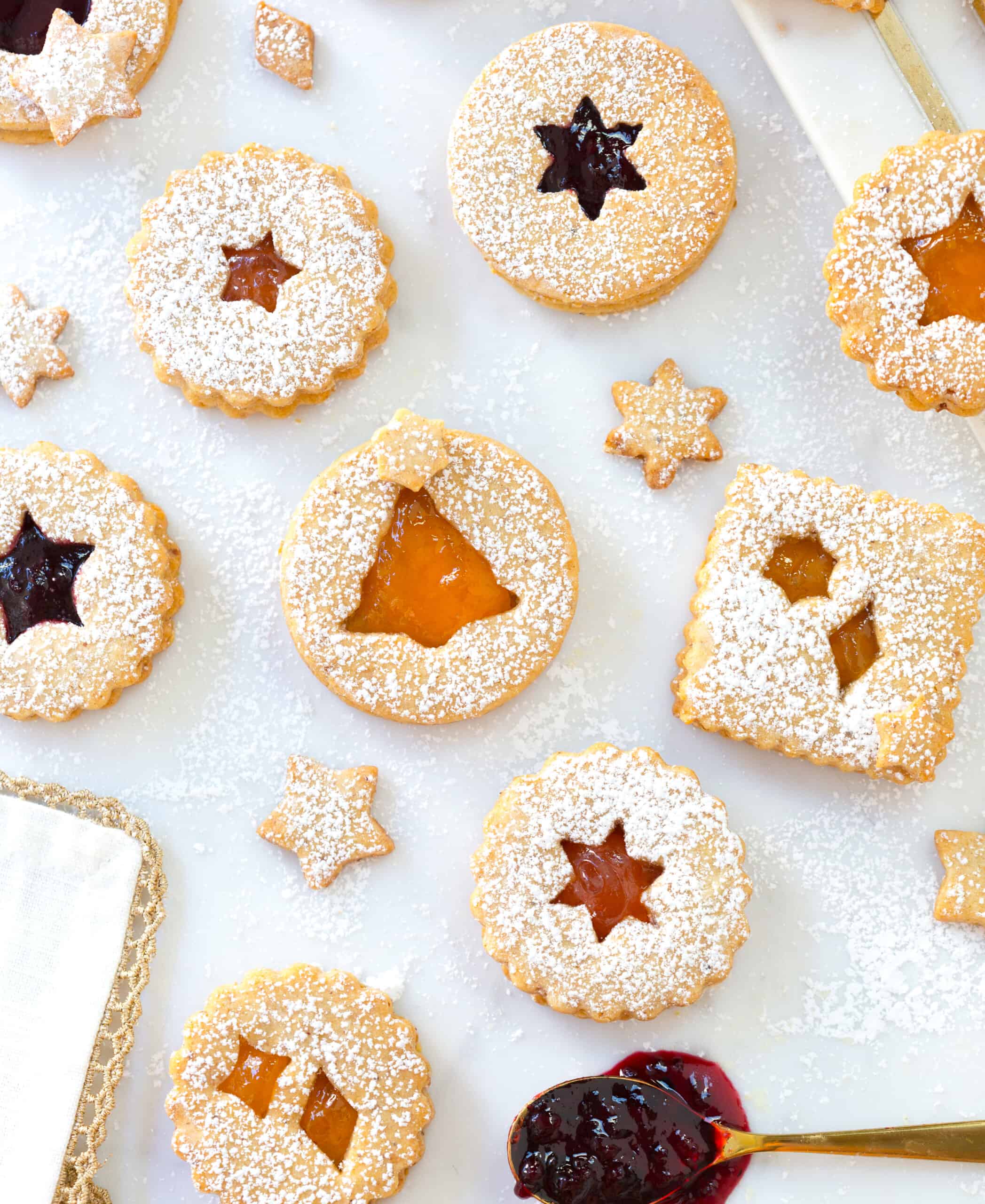 Hazelnut Linzer Cookies