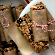 Vegan Gluten Free Almond Cherry Cacao Nib Granola Bars Recipe