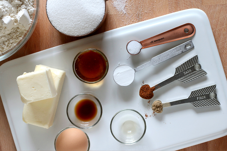 Animal Cookies ingredients all measured out