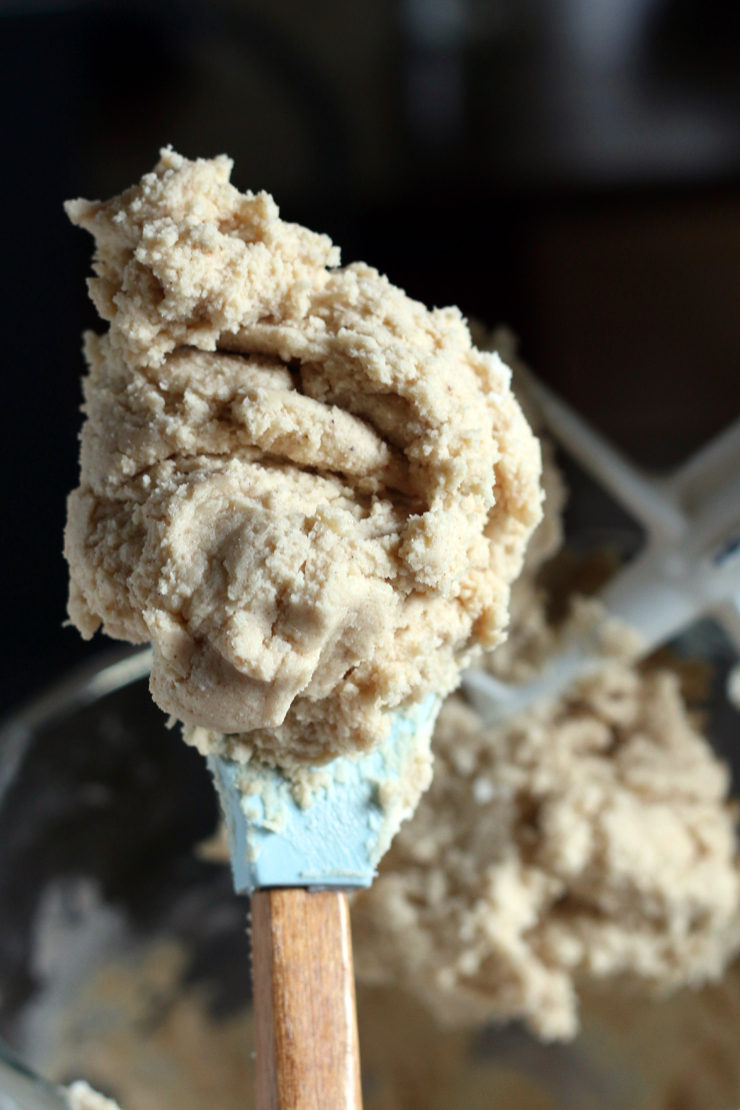 mixed animal cookie dough should be golden with little specks of spice