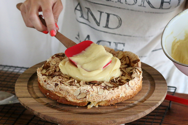 Berry Blitz Torte Custard Layer