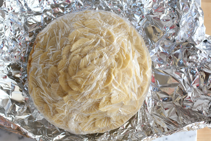 Frozen Apple Cheddar Pie