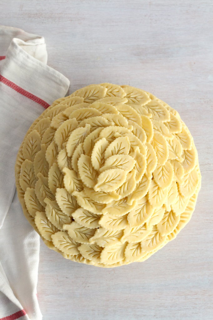 Leafy Apple Cheddar Pie