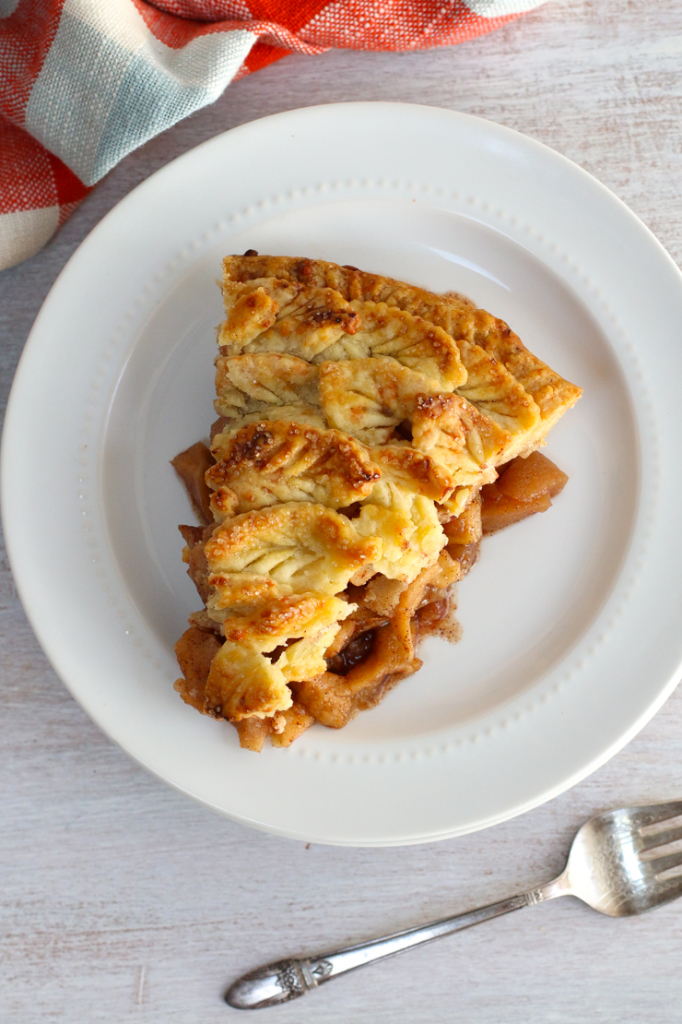 Apple Cheddar Pie slice
