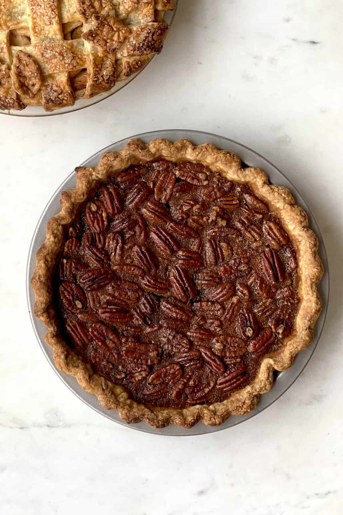 Maple Bourbon Pecan Pie from Baking The Goods
