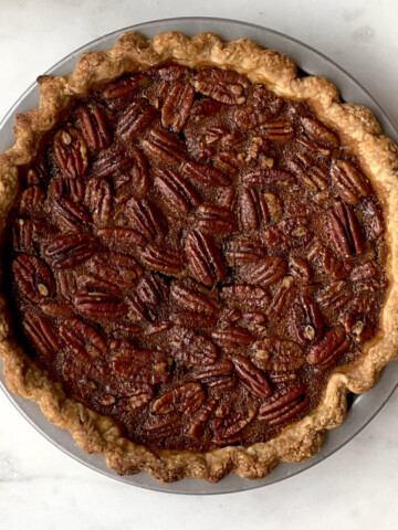 Maple Bourbon Pecan Pie by Baking The Goods