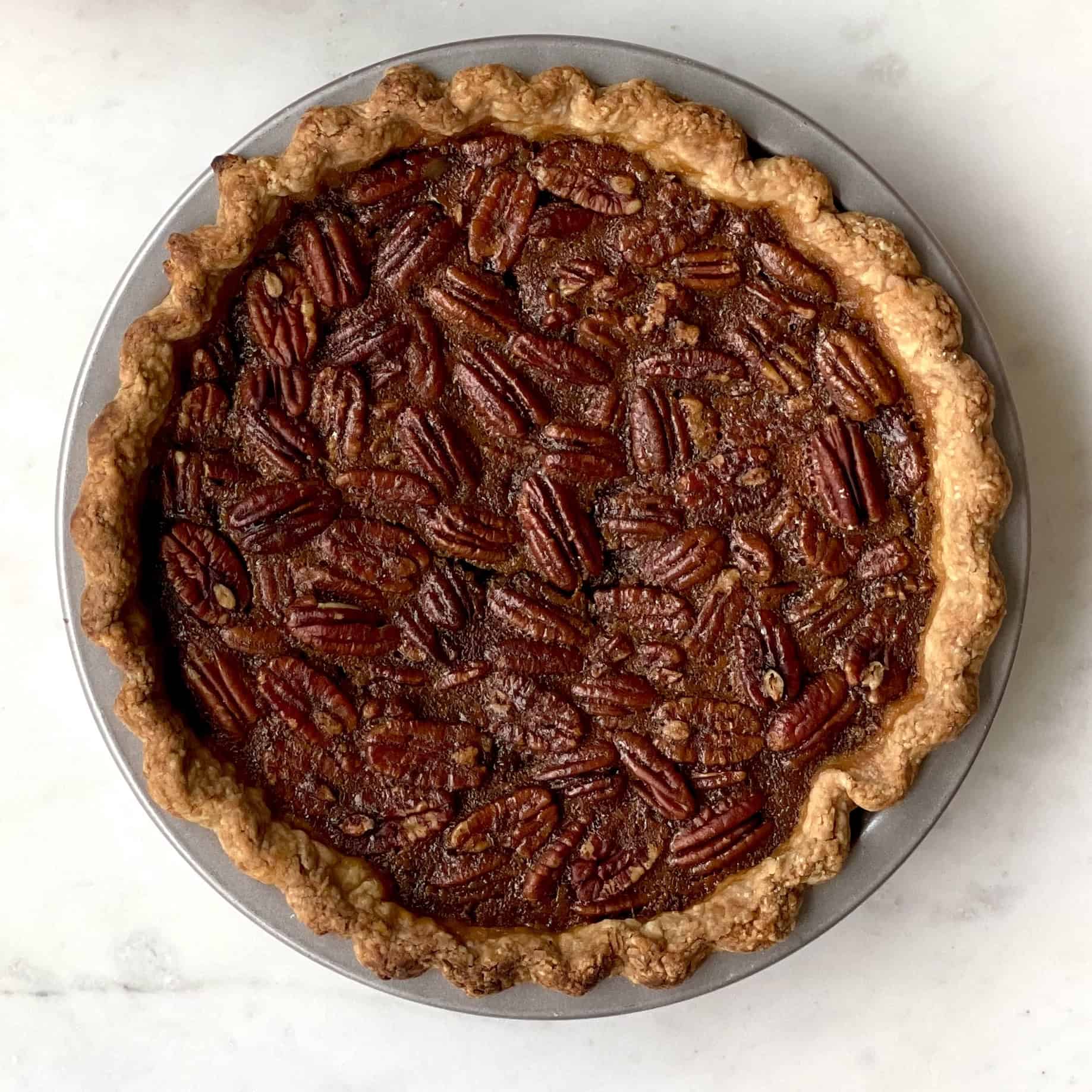 Maple Bourbon Pecan Pie by Baking The Goods