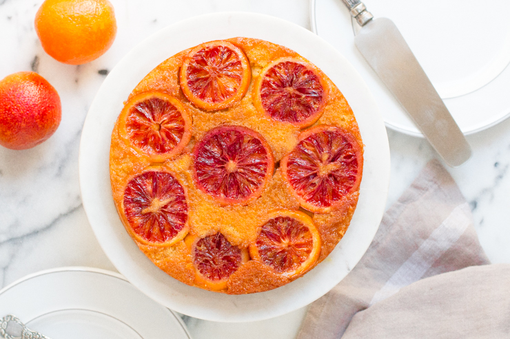 Blood Orange Olive Oil Upside-down Cake