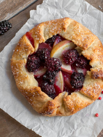 Blackberry Nectarine Galettes with Pink Peppercorn Crust