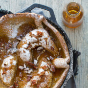 Hootenanny Pancakes with Bourbon Maple Syrup