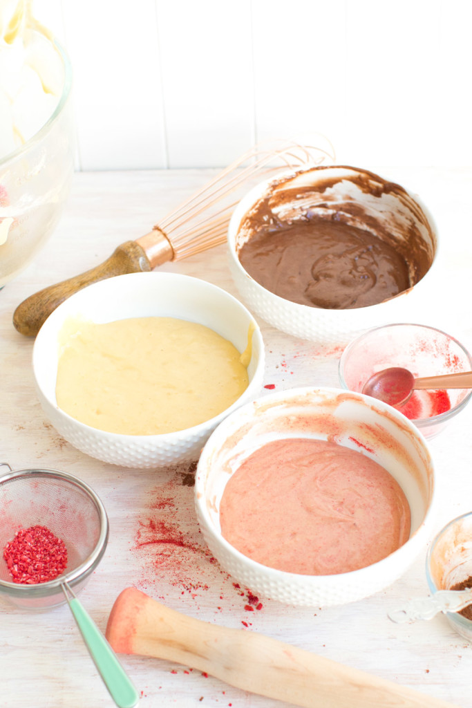 Neapolitan Madeleine batter