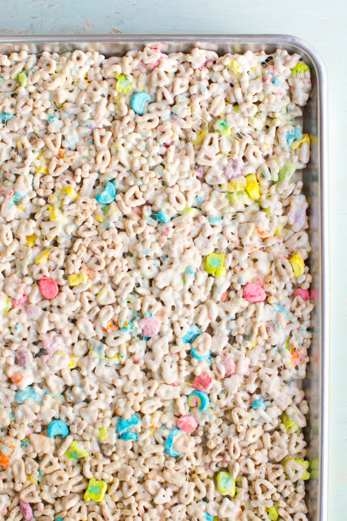 Lucky Charms Treats press