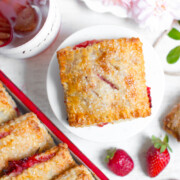 Strawberry Rhubarb Hand Pies with Pink Peppercorn Crust