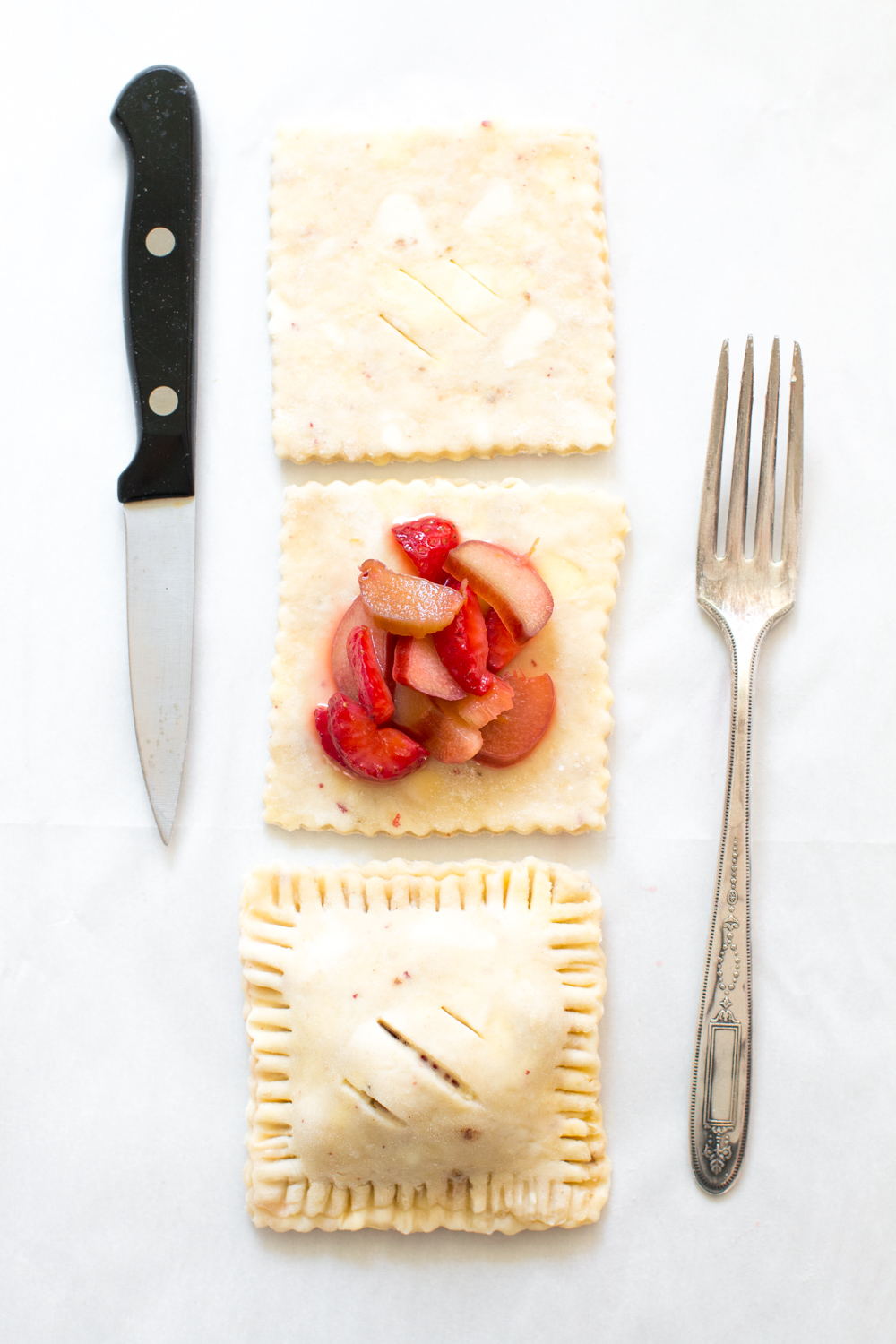 Filling Strawberry Rhubarb Hand Pies