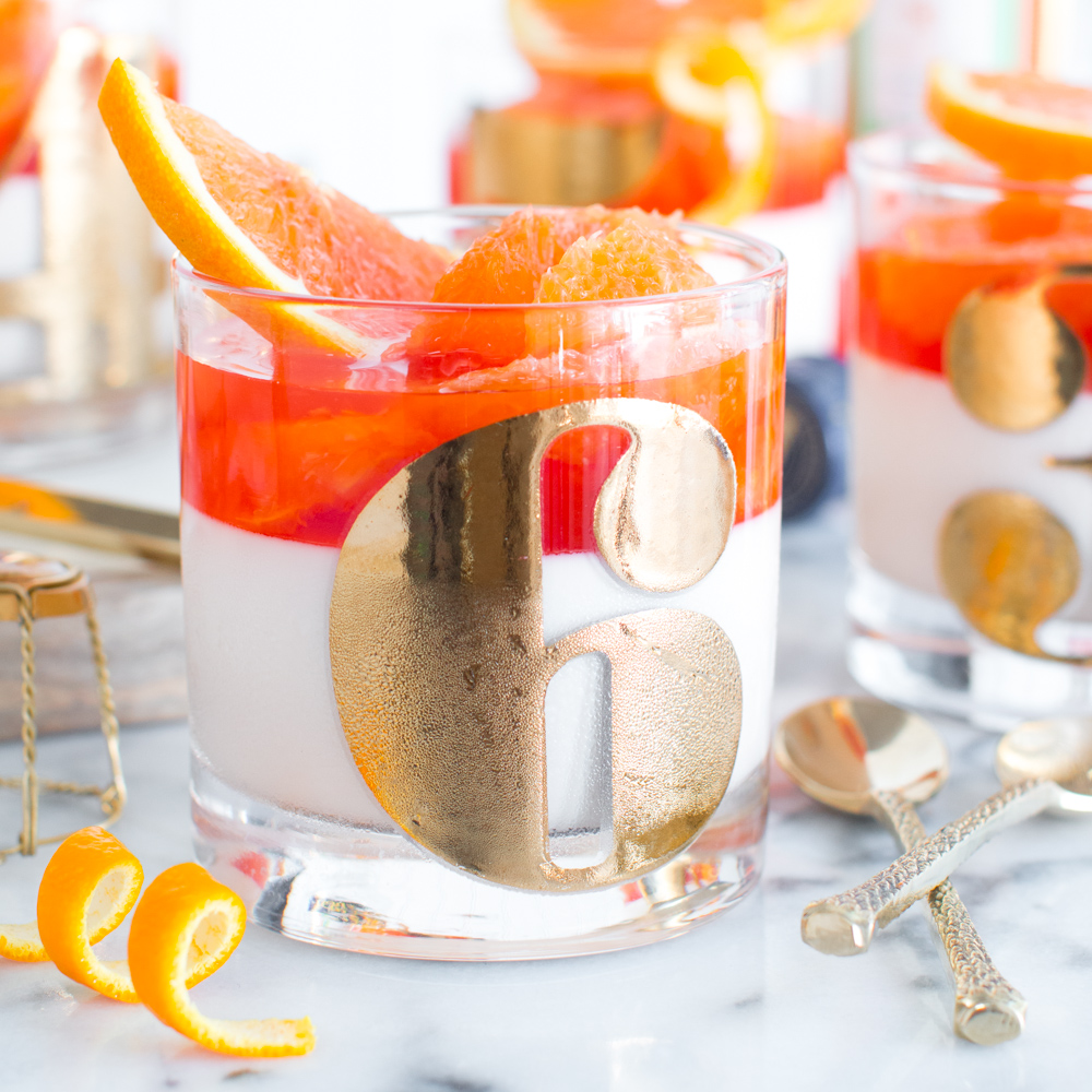 Aperol Spritz Panna Cotta