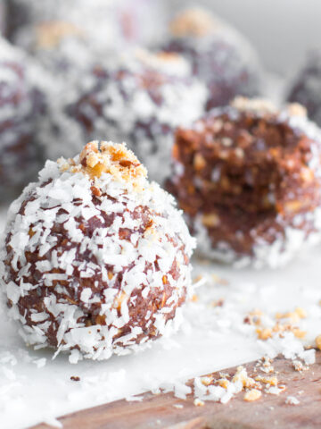 Date Almond Coconut Protein Balls