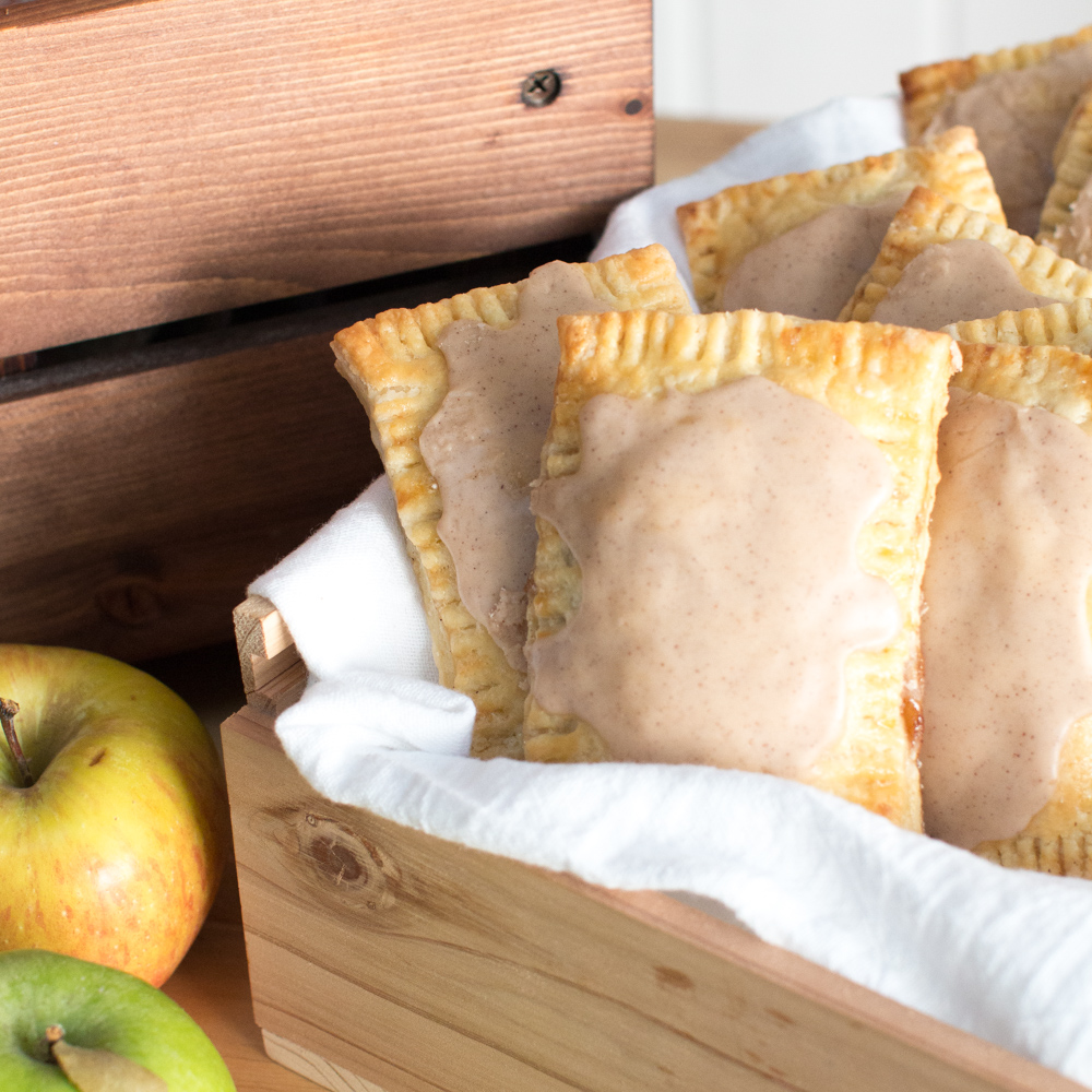 Maple Glazed Apple Cinnamon Pop Tarts by Baking The Goods for PUBLIC Bikes