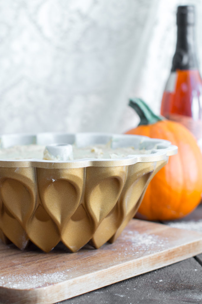 bundt cake greased and floured