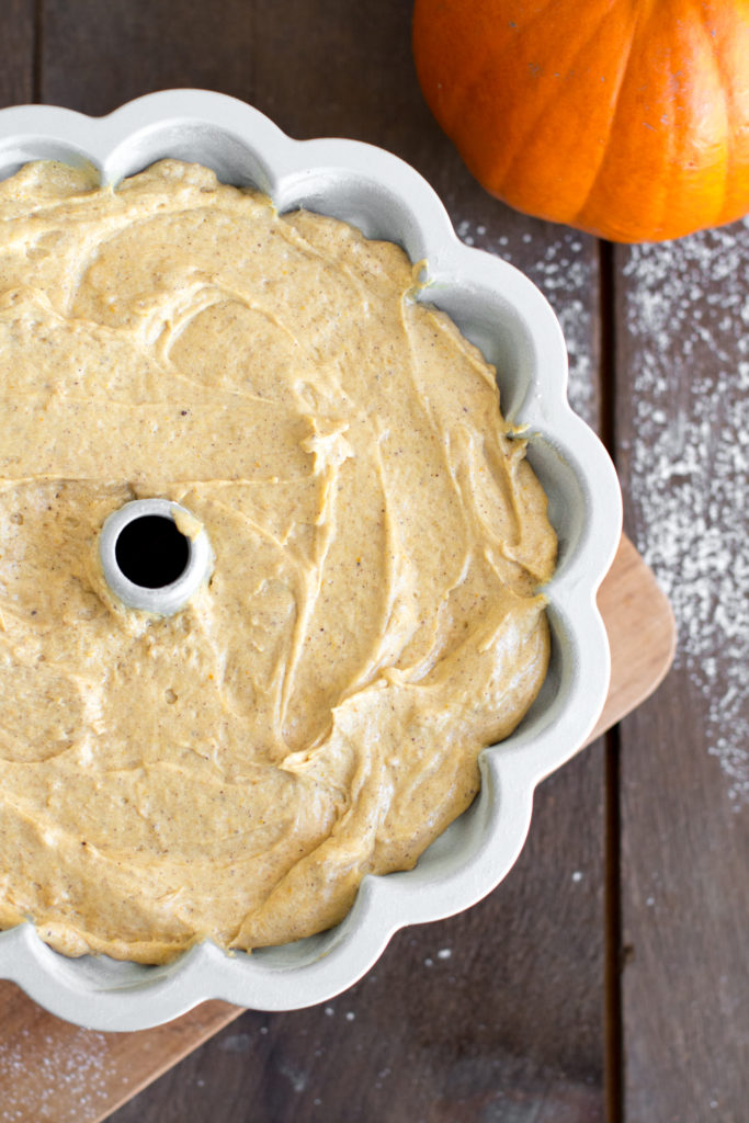 filled bundt pan