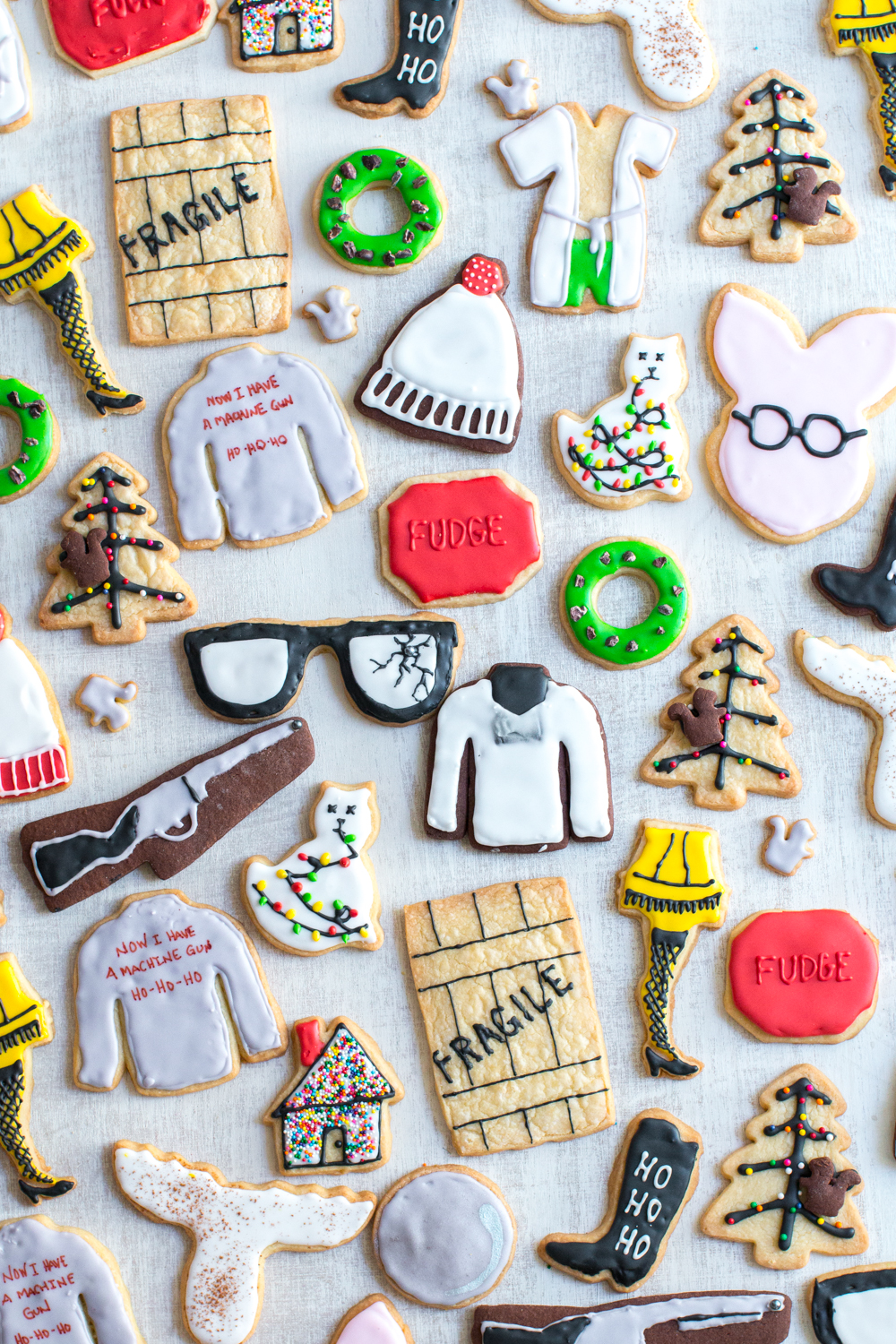 Christmas Movie Cookies; A Christmas Story, Christmas Vacation & Die Hard