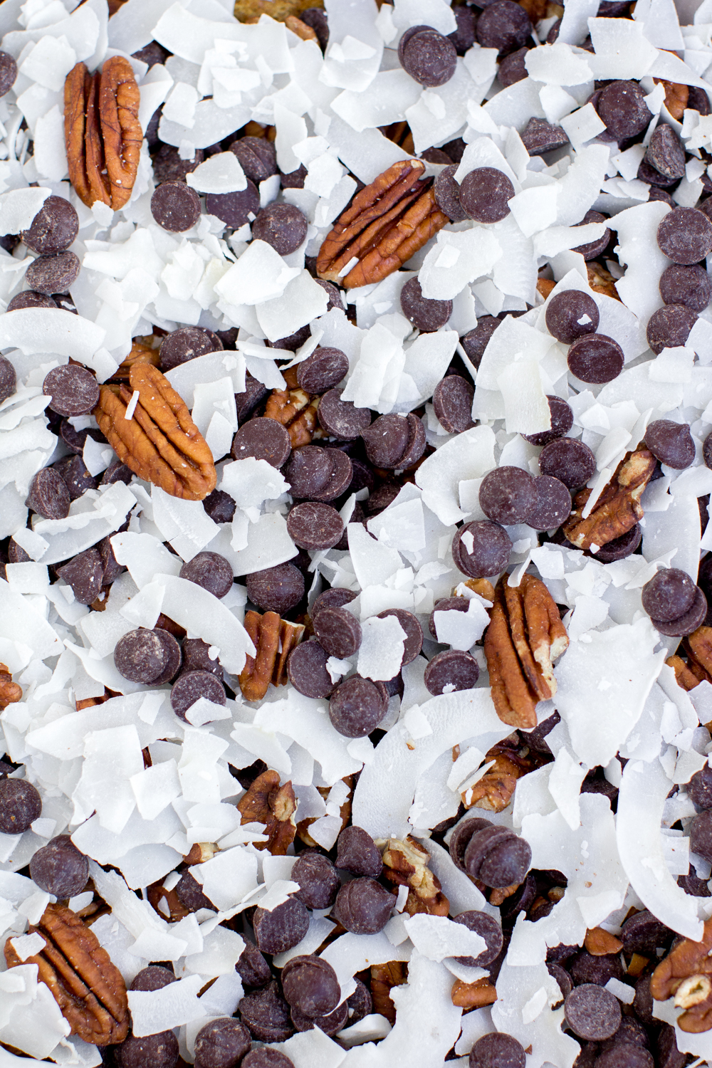 Hello Dolly Cookie Bars; A coat of many colors and textures.