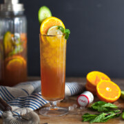 Pixie Pimm's Cup made with Ojai Pixie Tangerines